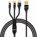 HAVIT 3-in-1 USB Charging Cable H691 (Type-C / Micro USB / Lightning) - Image 2