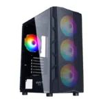 HAVIT Mid Tower Gaming Case with Mesh Front & Cooling Support-CF928