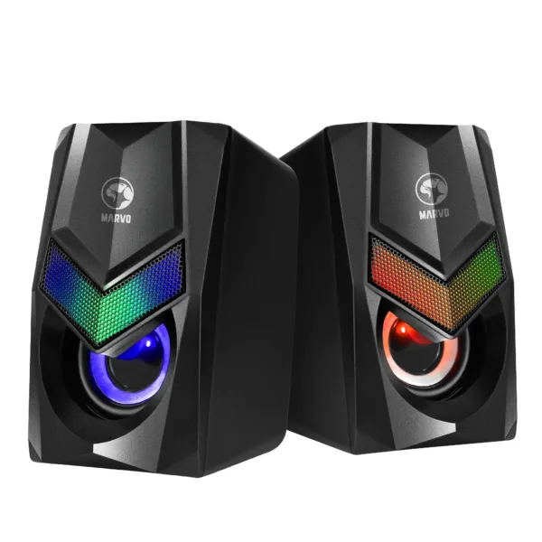 Marvo SG-118 Wired 2.0 Stereo RGB Gaming Speaker