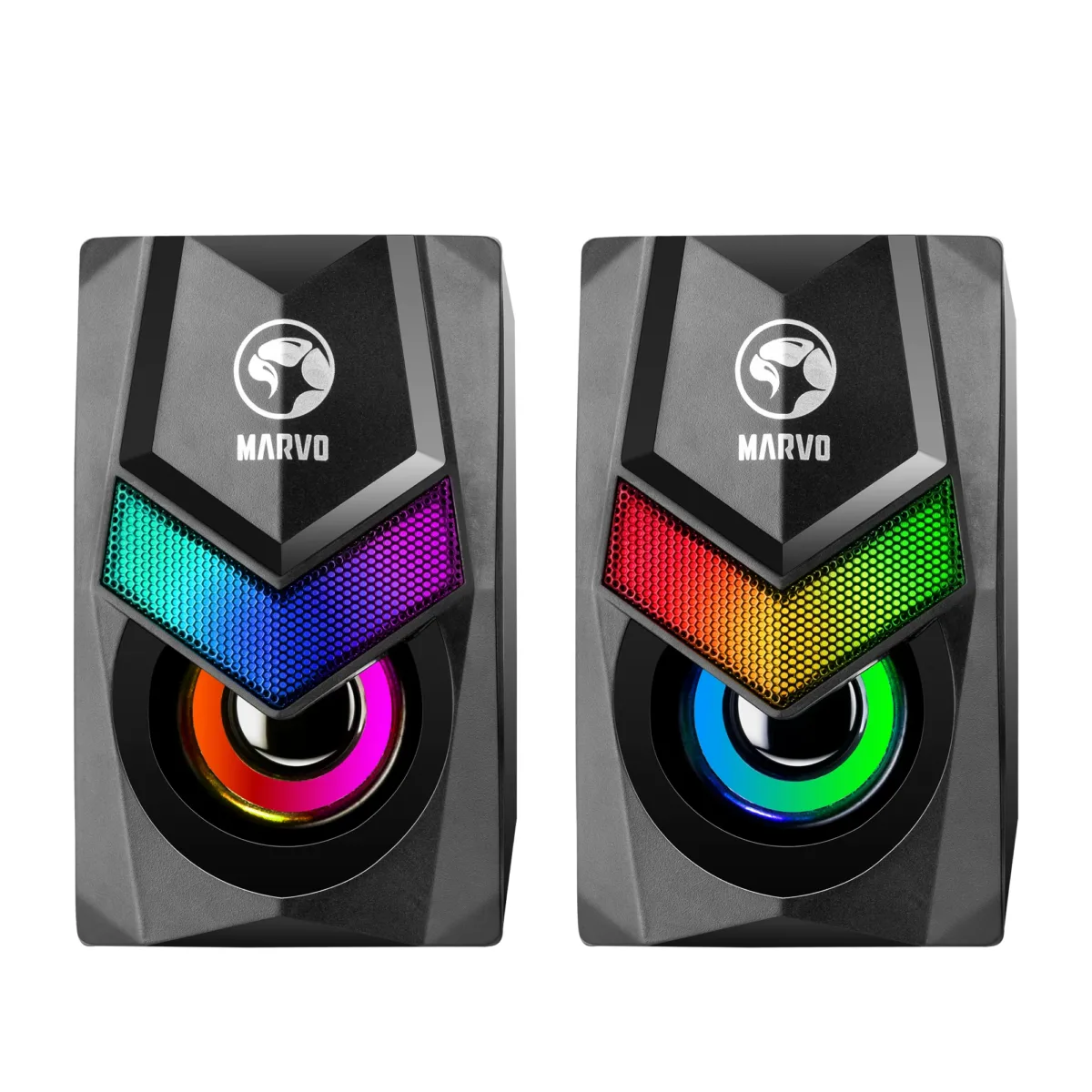 Marvo SG-118 Wired 2.0 Stereo RGB Gaming Speaker - Image 2