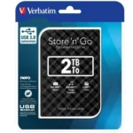 Verbatim 2TB External Hard Drive – High-Speed USB 3.0 Portable Storage
